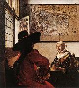 Jan Vermeer, Officer with a Laughing Girl